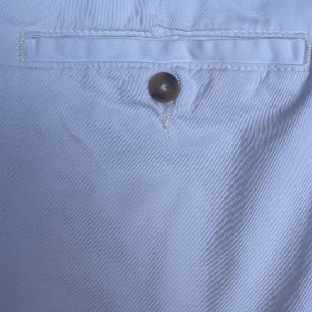 SADDLEBRED Mens 7 Inch White Twill Shorts NEW 40 - Picture 8 of 9